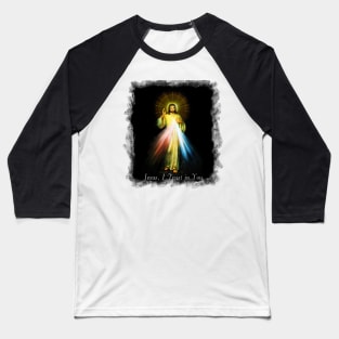 Jesus Divine Mercy Faustina Sacred Heart Catholic Baseball T-Shirt